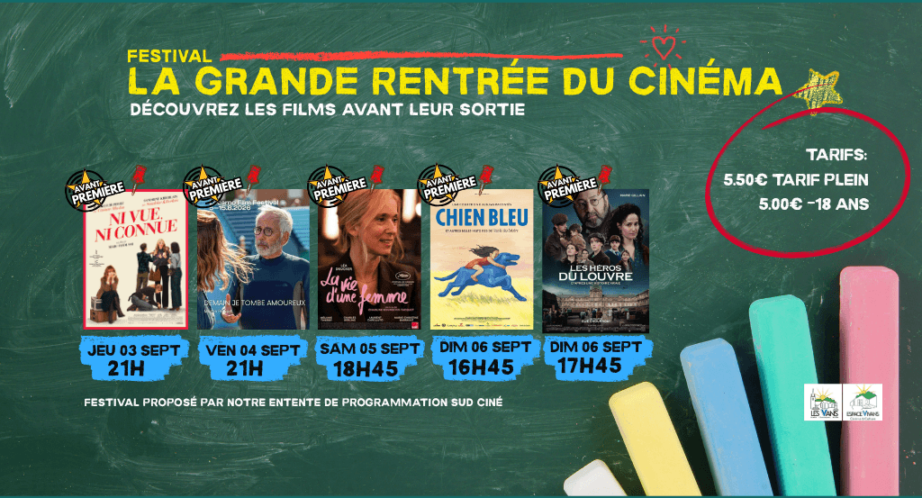 actualité RENTREE DU CINEMA