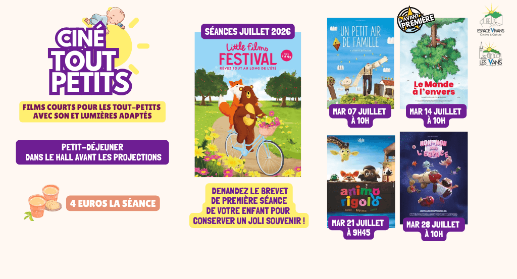 actualité CINE TOUT PETITS